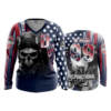 3733 WOMENS V NECK LONGSLEEVE DYSFUNCTIONAL-VETERANS-2