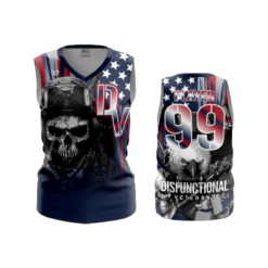 3733 WOMENS V NECK SLEEVELESS DYSFUNCTIONAL-VETERANS-2
