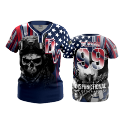 3733 WOMENS 2 BUTTON SCOOP NECK DYSFUNCTIONAL-VETERANS-2