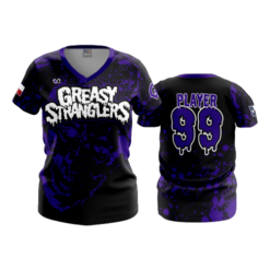 3087 WOMENS V NECK GREASY-STRANGLERS-2
