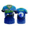 3730 WOMENS V NECK BLUE-WAVE-1