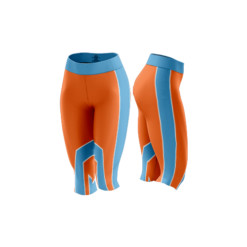 2898 WOMENS CAPRI LEGGINGS DRAFT-SPIDERZ-ORANGE-COLUMBIA-4