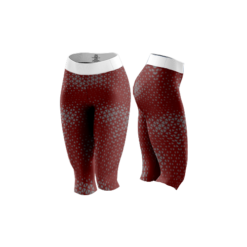 2898 WOMENS CAPRI LEGGINGS SPIDER-DRAFT-DARK-RED-1