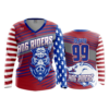 3737 WOMENS V NECK LONGSLEEVE HOG-RIDERS-1