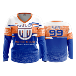 3716 WOMENS V NECK LONGSLEEVE MAINE-MOJO-ROYAL-ORANGE-2