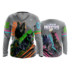 3739 WOMENS V NECK LONGSLEEVE LOUD-MOUTHS-1