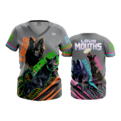 3739 WOMENS V NECK LOUD-MOUTHS-1