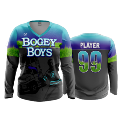 423 WOMENS V NECK LONGSLEEVE BOGEY-BOYS-1