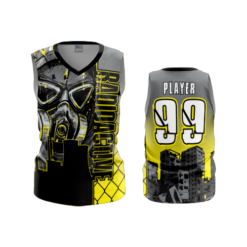 3742 WOMENS V NECK SLEEVELESS RADIOACTIVE-1