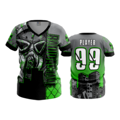 3742 WOMENS V NECK RADIOACTIVE-2