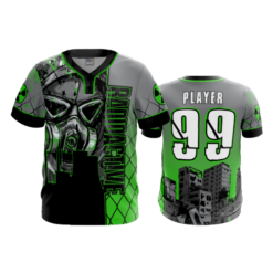 3742 MENS 2 BUTTON SCOOP NECK RADIOACTIVE-2