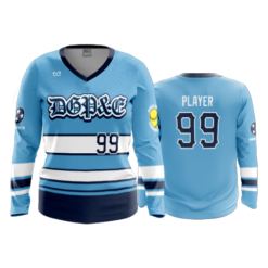 1986 WOMENS V NECK LONGSLEEVE DGP&E-COLUMBIA