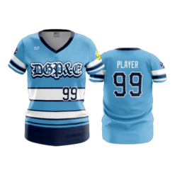 1986 WOMENS V NECK DGP&E-COLUMBIA