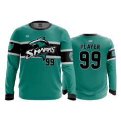3605 MENS SPORT LONGSLEEVE COL-SHARKS-2023-1