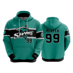 3605 UNISEX FLEECE HOODY COL-SHARKS-2023-1