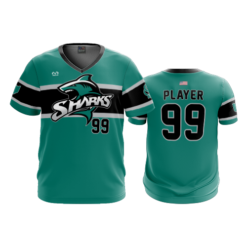 3605 MENS SPORT V NECK COL-SHARKS-2023-1