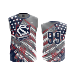 3605 MENS SPORT CREW NECK SLEEVELESS COL-SHARKS-2023-2