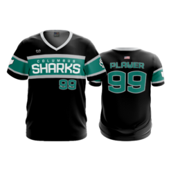 3605 MENS SPORT V NECK COL-SHARKS-2023-3