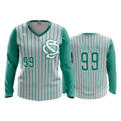 3605 WOMENS V NECK LONGSLEEVE COL-SHARKS-2023-4
