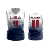 3744 WOMENS V NECK SLEEVELESS USA-2