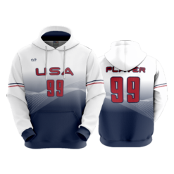 3744 UNISEX FLEECE HOODY USA-2