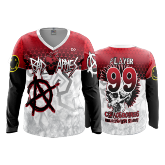 2695 WOMENS V NECK LONGSLEEVE BAD-APPLES-2
