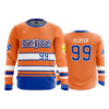 1986 MENS SPORT LONGSLEEVE DGP&E-ORANGE-ROYAL-WHITE
