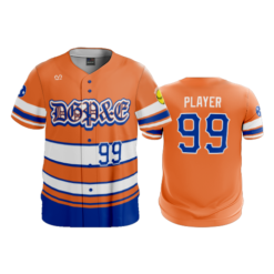 1986 MENS FULL BUTTON DOWN DGP&E-ORANGE-ROYAL-WHITE
