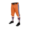 1986 MENS BASEBALL KNICKER PANT DGP&E-ORANGE-ROYAL-WHITE