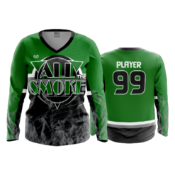 3747 WOMENS V NECK LONGSLEEVE ALL-THE-SMOKE-1