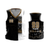 1592 WOMENS RACERBACK TANK BEER-MONEY-SAINTS-GOLD