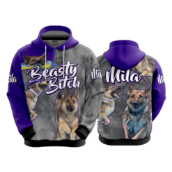 3739 UNISEX FLEECE HOODY BEASTY-BITCH-1