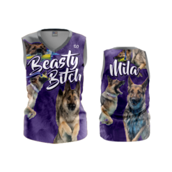 3739 WOMENS V NECK SLEEVELESS BEASTY-BITCH-2