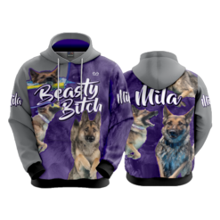 3739 UNISEX FLEECE HOODY BEASTY-BITCH-2