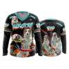 3739 WOMENS V NECK LONGSLEEVE AUSSHOLE-1