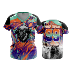 3749 WOMENS V NECK BS-MINOR-THREAT-1