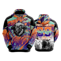 3749 UNISEX FLEECE HOODY BS-MINOR-THREAT-1