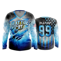 3473 WOMENS V NECK LONGSLEEVE BATTLE-CRY-1