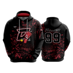 3689 UNISEX FLEECE HOODY DYNAMITES-BLACK-ALT