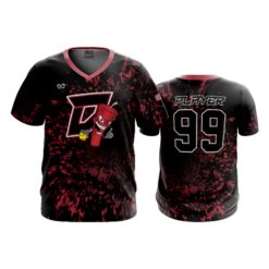 3689 MENS SPORT V NECK DYNAMITES-BLACK-ALT