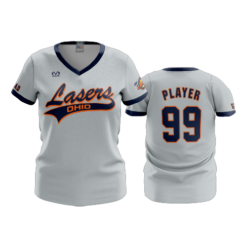 2909 WOMENS V NECK LASERS-ORANGE-2024-2