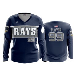 3553 WOMENS V NECK LONGSLEEVE WV-STINGRAYS-1
