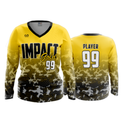 3757 WOMENS V NECK LONGSLEEVE IMPACT-GOLD-1