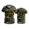 3757 WOMENS V NECK IMPACT-GOLD-2