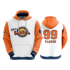 2909 UNISEX FLEECE HOODY LASERS-ORANGE-HOODY