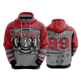 3753 UNISEX FLEECE HOODY CORNING-FIRE-1