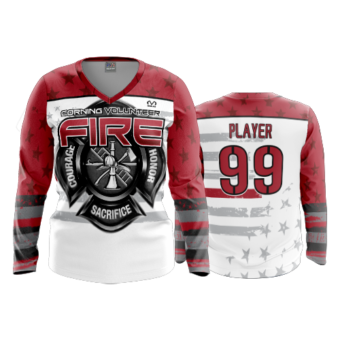 3753 WOMENS V NECK LONGSLEEVE CORNING-FIRE-2