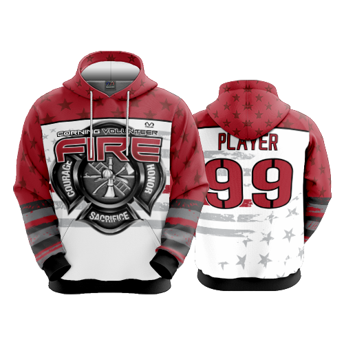 3753 UNISEX FLEECE HOODY CORNING-FIRE-2