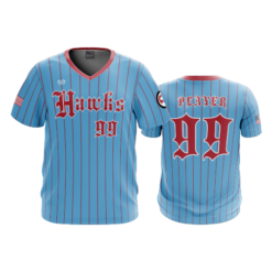 3283 MENS SPORT V NECK OHIO-REDHAWKS-BLACK-12U-1