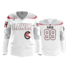 3283 WOMENS V NECK LONGSLEEVE OHIO-REDHAWKS-BLACK-12U-2